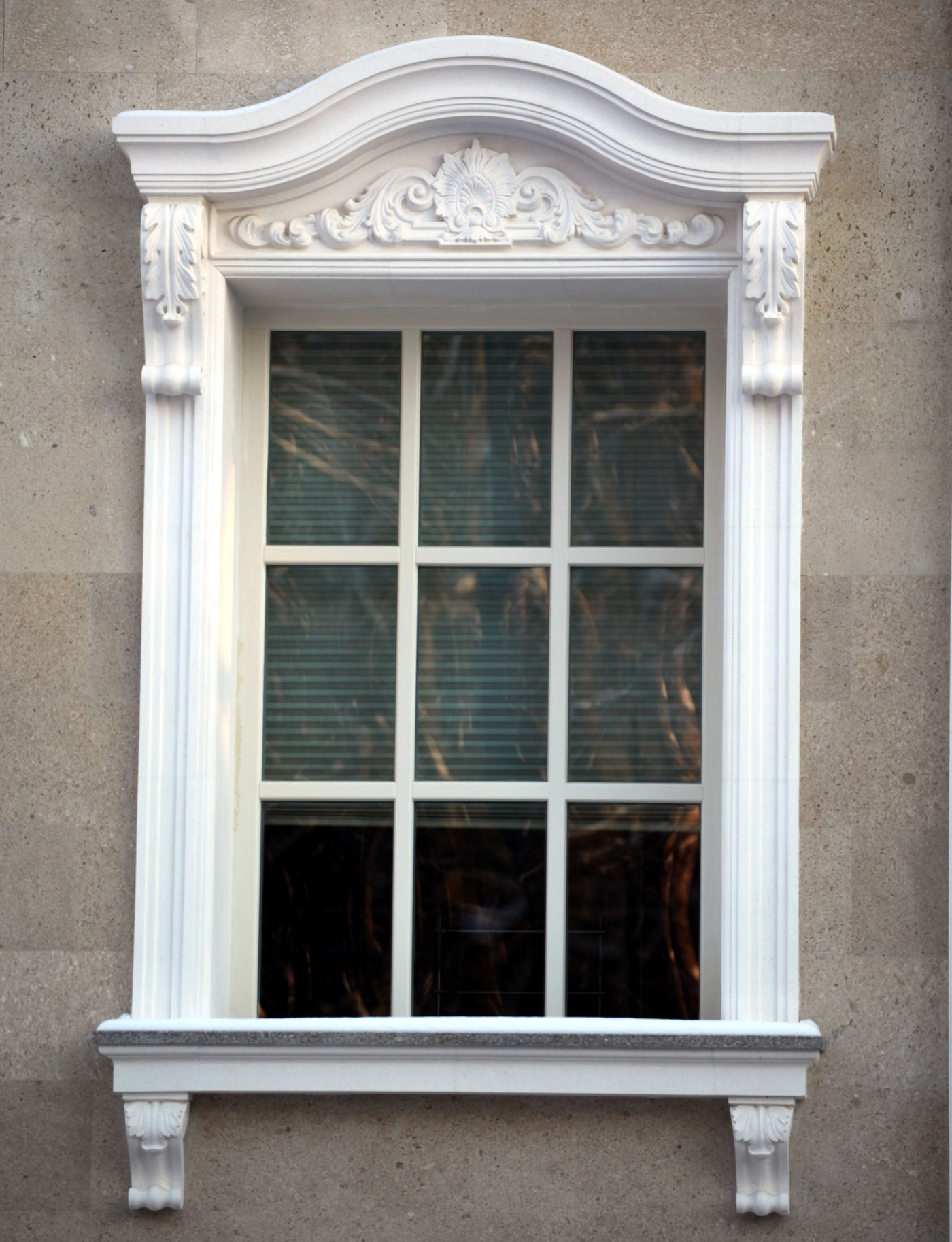 A window in a classical style.